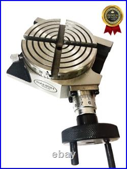 New Rotary Table 4 Inch 100 mm HV 4 Slots for Milling Machine inches USA New Rotary Table 4 Inch 100 mm HV 4 Slots for Milling Machine inches USA