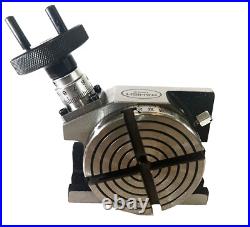 New Rotary Table 4 Inch 100 mm HV 4 Slots for Milling Machine inches USA New Rotary Table 4 Inch 100 mm HV 4 Slots for Milling Machine inches USA