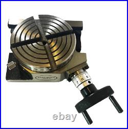 New Rotary Table 4 Inch 100 mm HV 4 Slots for Milling Machine inches USA New Rotary Table 4 Inch 100 mm HV 4 Slots for Milling Machine inches USA