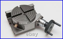 New Rotary Table Horizontal & Vertical 4 / 100MM For Milling Machine