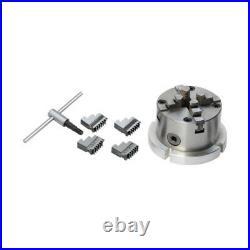 New Tilting Rotary Table 4/100 mm kit 4jaw Chuck with Back Plate & Clamping Set