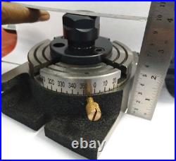New brand 4 (100mm) rotary table with ER-20 collect adapter for milling machine