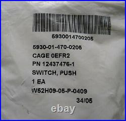 OTTO T1-0171 Abrams M-1 Tank Red Push Switch NSN 5930-01-470-0205