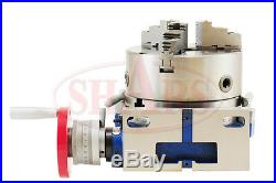 Out of Stock 90 days SHARS 6 Horizontal and Vertical ROTARY TABLE With 6 3 JAW C