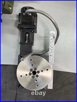 Parker Worm Drive Precision Rotary Table With Stepper Motor USED R100M