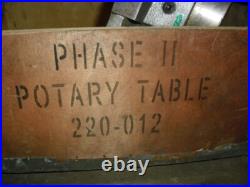 Phase II 12 Horizontal Milling Rotary Table 220-012 360° Rotation Phase II 12 Horizontal Milling Rotary Table 220-012 360° Rotation