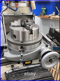 Phase II 12 rotary table 221-312 with 10 chuck adaptor plate and TAIL STOCK