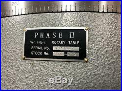 Phase II 16 Table Diam, Horizontal & Vertical Rotary Machining Table, #221-316