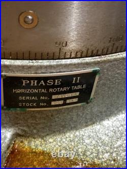 Phase II 220-012 Horizontal Rotary Table Used Phase II 220-012 Horizontal Rotary Table Used