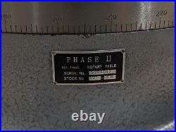 Phase II Horizontal / Vertical Rotary Table 16 Diameter 4MT 221-316 Damaged Phase II Horizontal / Vertical Rotary Table 16 Diameter 4MT 221-316 Damaged
