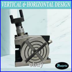 Precision 3 (75Mm) Mini Rotary Table Horizontal & Vertical Milling Tool with