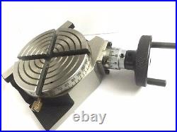 Precision 4 (100mm) horizontal vertical rotary table milling engineering tool