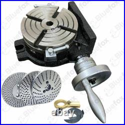Precision 6 Horizontal Vertical Rotary Table 150mm + Dividing Index Plate Set