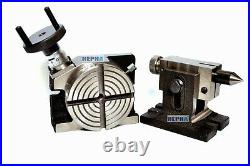 Precision Rotary Table 4 4Slot Horizontal & Vertical With Single Bolt Tailstock