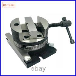 Rotary Table 4\" 100mm 4\" Round Vise Vice Fixing T Nuts...