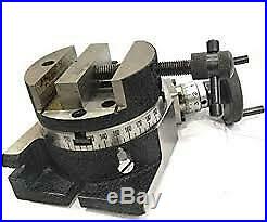 Rotary Table 100 mm/4 + 100mm Rotary Vice Used in Horizontal / Vertical Easily