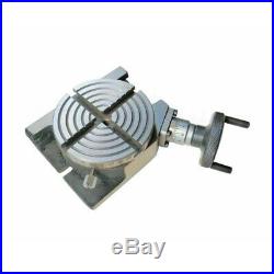 Rotary Table 100 mm 4 In With 50 mm Mini Lathe Scroll Chuck With 80 mm Plate