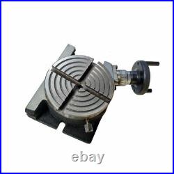 Rotary Table 100 mm 4 Inches Horizontal And Vertical With Center Square 3 Inches