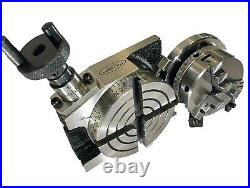 Rotary Table 3Inch 80mm Horizontal And Vertical + Chuck All Sizes Combo USA Rotary Table 3Inch 80mm Horizontal And Vertical + Chuck All Sizes Combo USA