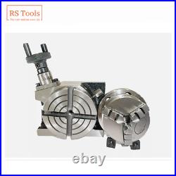 Rotary Table 3Inch 80mm Horizontal And Vertical + Chuck All Sizes Combo USA