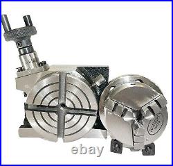 Rotary Table 3Inch 80mm Horizontal And Vertical + Chuck All Sizes Combo USA Rotary Table 3Inch 80mm Horizontal And Vertical + Chuck All Sizes Combo USA