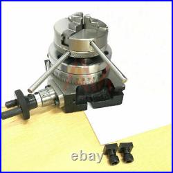 Rotary Table 3 75mm Horizontal And Vertical 65mm 3 Jaw Chuck & Backplate Kit
