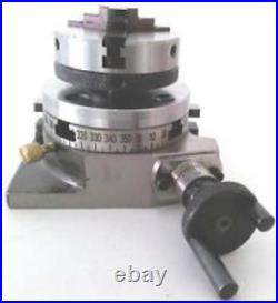 Rotary Table 3 (80mm) Horizontal & Vertical + 65mm Lathe Chuck + Backplate