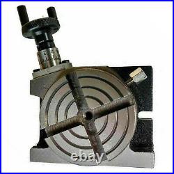 Rotary Table 3 80mm Horizontal Vertical Low Profile With Tailstock & Backplate