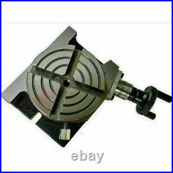 Rotary Table 3 80mm Precision for Milling Machine Horizontal & Vertical 4 Slots