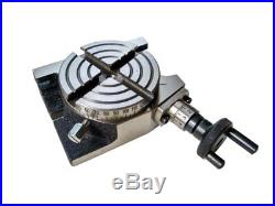 Rotary Table 3 Inch 80 mm 4 Slot With 65 mm Mini Lathe Chuck For Milling Machine