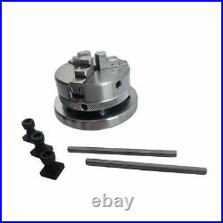 Rotary Table 3 Inch 80 mm With 65 mm Scroll Lathe Chuck And Round Vice 3 Inch