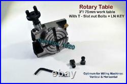Rotary Table 3 inch /75 mm Horizontal & Vertical Model- Milling Machine Tool@r