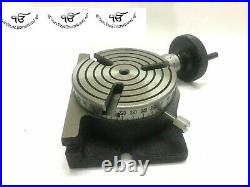 Rotary Table 4Inch/100 mm 3 Slot Horizontal-Vertical For Milling Best Quality