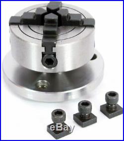 Rotary Table 4/100 MM With 65 MM 4 Jaw Independent Chuck & Backplate