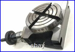 Rotary Table 4/100 mm with Round Vice + T nuts- Milling Metalworking Machine