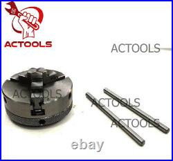 Rotary Table 4 100mm Horizontal And Vertical With 65mm 3 Jaw Chuck Backplate