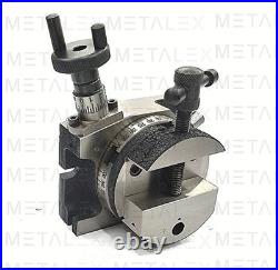 Rotary Table 4 4-Slot + 80mm Backplate + 70mm 4 Jaw Independent Chuck + Vise
