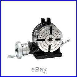 Rotary Table 4.5/16/110mm, 4jaw Chuck Self Centering with Back & Dividing Plate