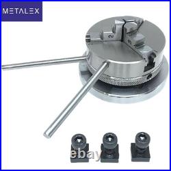 Rotary Table 4 HV4 Model Horizontal And Vertical 100mm & 65mm 3 Jaw Lathe Chuck