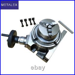 Rotary Table 4 HV4 Model Horizontal And Vertical 100mm & 65mm 3 Jaw Lathe Chuck
