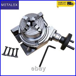 Rotary Table 4 HV4 Model Horizontal And Vertical 100mm & 70mm 4 Jaw Lathe Chuck