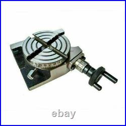 Rotary Table 4 Inch/100 mm Horizontal Vertical Milling Metalworking. H. Q