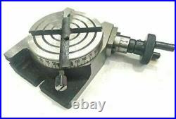 Rotary Table 4'' Inch / 100mm 4 Slot For Milling Machine Horizontal / Vertical