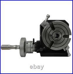 Rotary Table 4 Inch 100mm HV4 3 Slot Precision Horizontal Vertical Milling