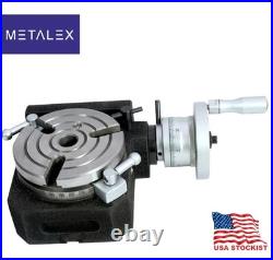 Rotary Table 4 Inch 110mm 4 Slots MODEL HV4 With Center Bore MT2 USA STOCKIST