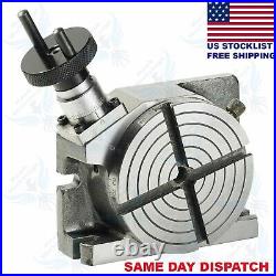 Rotary Table 4 Inches (100 mm) Horizontal Vertical 4 Slots for Milling Machine