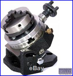 Rotary Table 4 Tilting 4slot + 65 Mm Self Centering Chuck +Back plate & 2 Tnuts