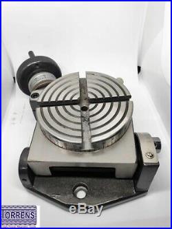 Rotary Table 4 Tilting 4slot + 65 Mm Self Centering Chuck +Back plate & 2 Tnuts