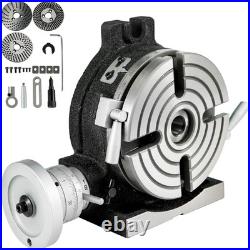 Rotary Table 6Inch(150Mm) Horizontal Vertical Milling Table 2/5Inch(10Mm) 4-Slot