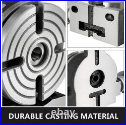 Rotary Table 6Inch(150Mm) Horizontal Vertical Milling Table 2/5Inch(10Mm) 4-Slot
